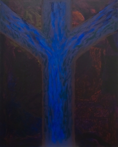 큰 나무와 잘린 가지들