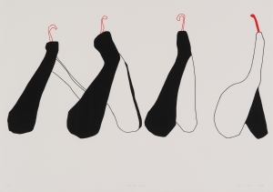 서로 다른 옷걸이